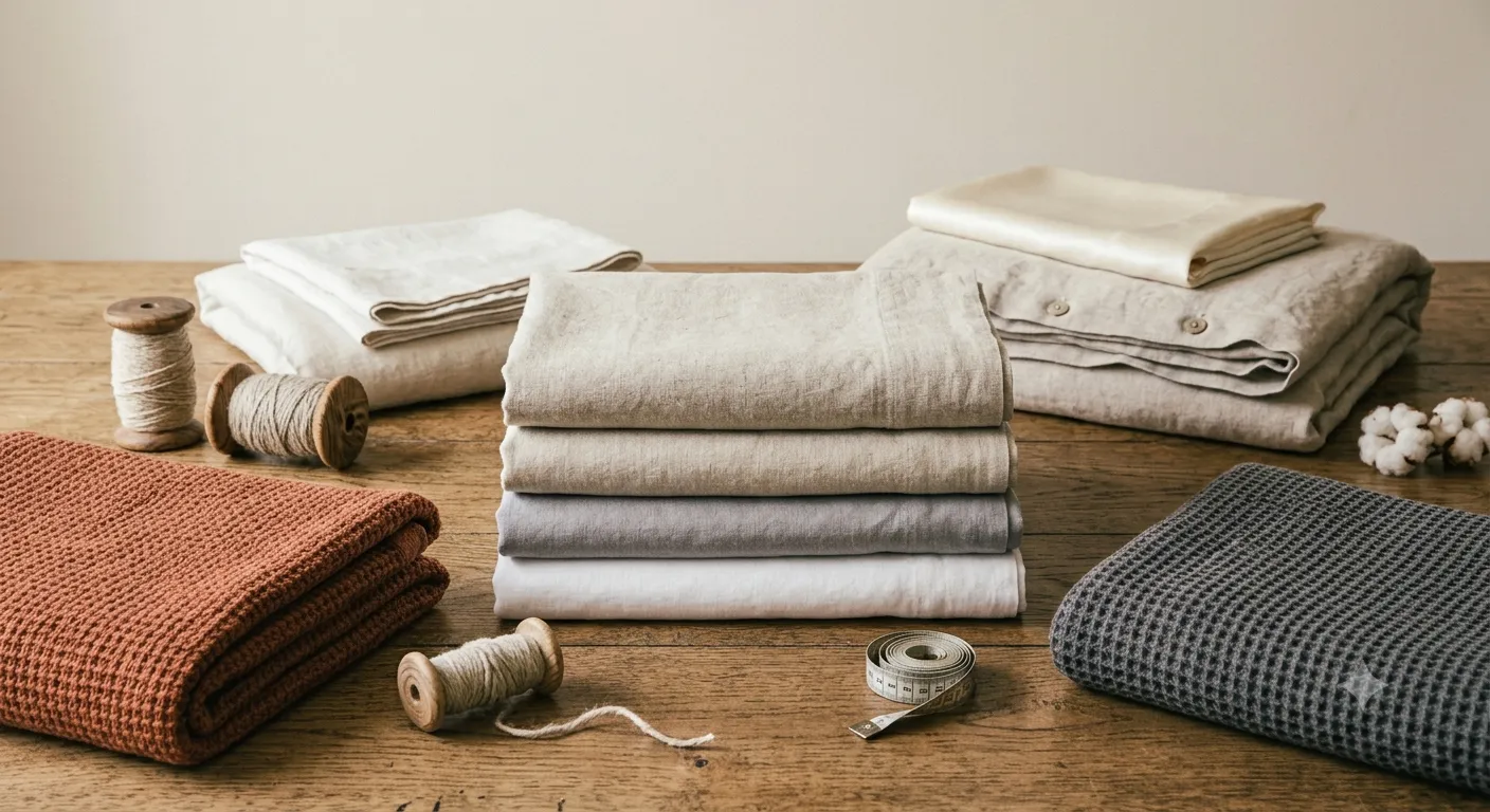Linen bedding
